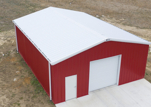 Crimson Red Garage