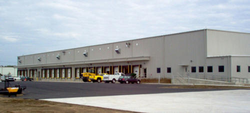 Steel warehouse.