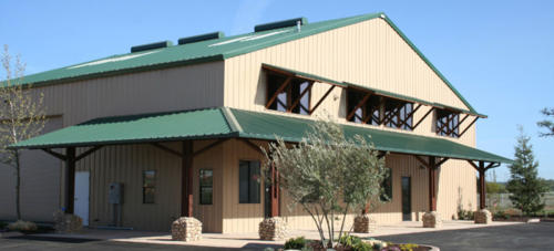 steel building.