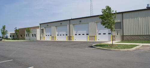 steel building warehouse.
