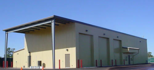 steel building commercial garage.